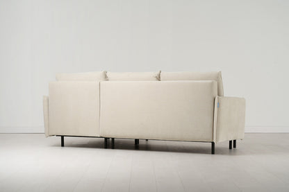 Model 12 Sofa Bed with Storage 3 Seater Right Chaise, Chalk