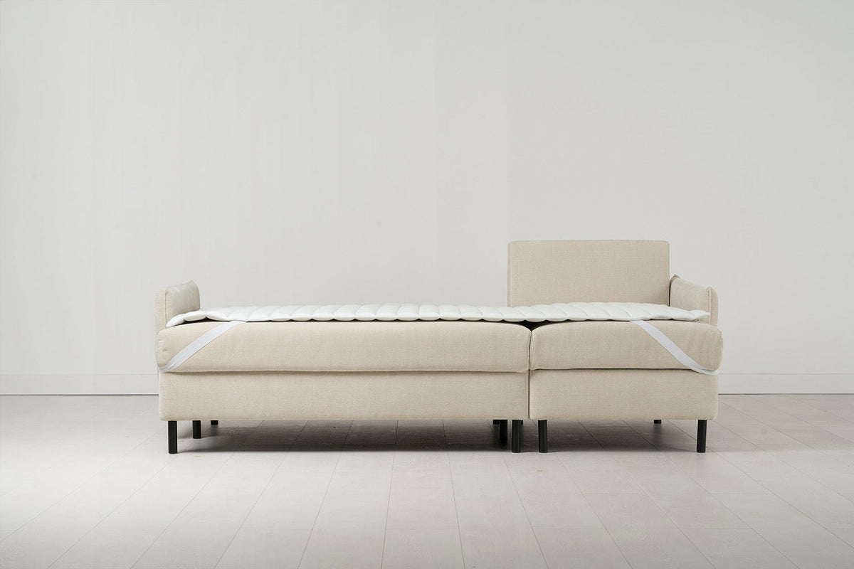Dreisitzer-Schlafsofa Model 12 mit Chaiselongue rechts