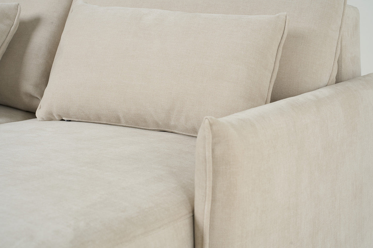 Dreisitzer-Sofa Model 12 mit Chaiselongue links