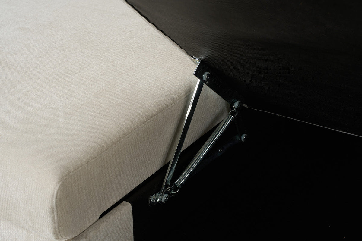 Dreisitzer-Sofa Model 12 mit Chaiselongue links