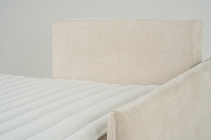 Model 12 Sofa Bed with Storage 3 Seater Right Chaise, Chalk