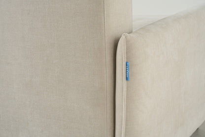 Model 12 Sofa Bed with Storage 3 Seater Left Chaise, Chalk