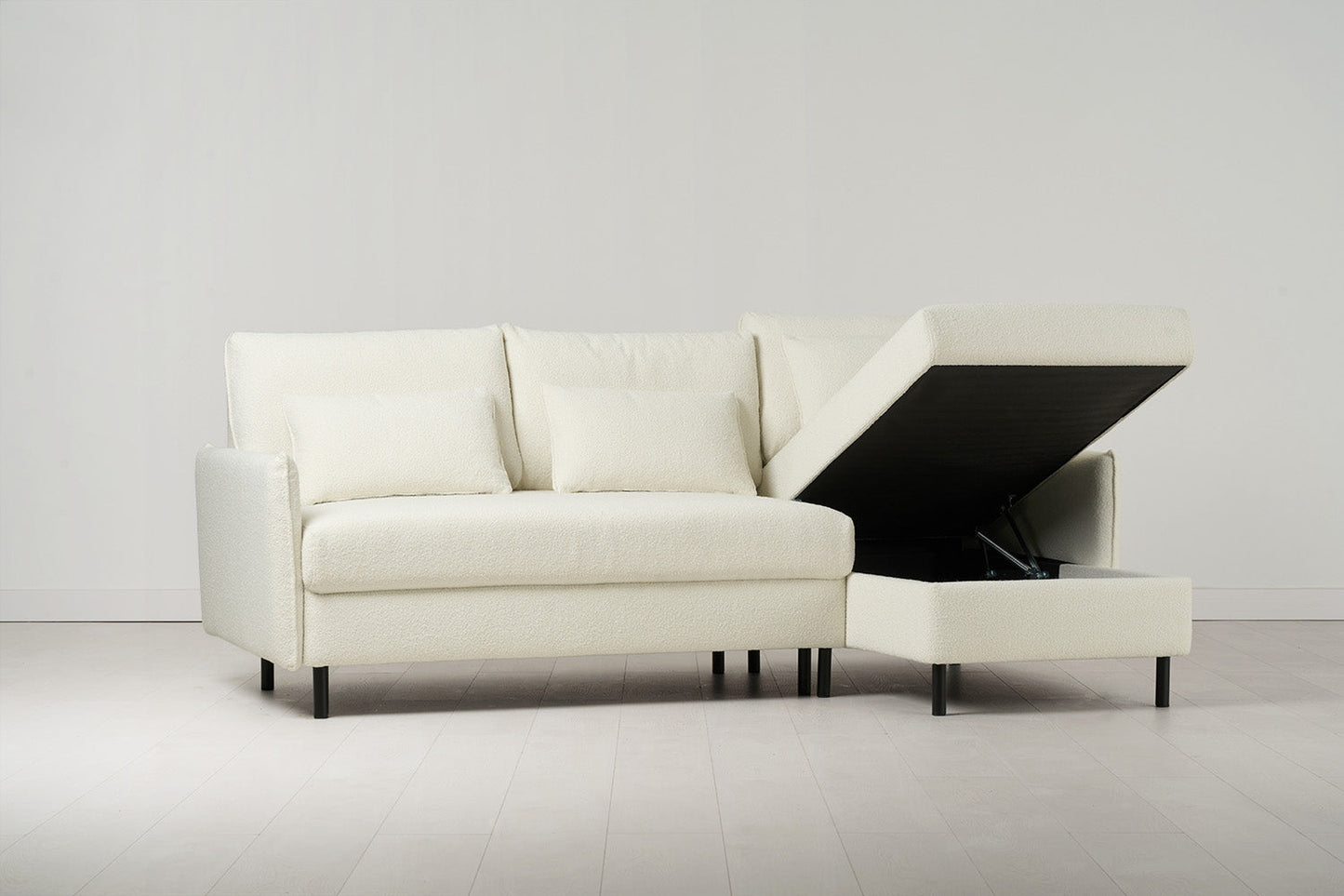 Dreisitzer-Schlafsofa Model 12 mit Chaiselongue rechts