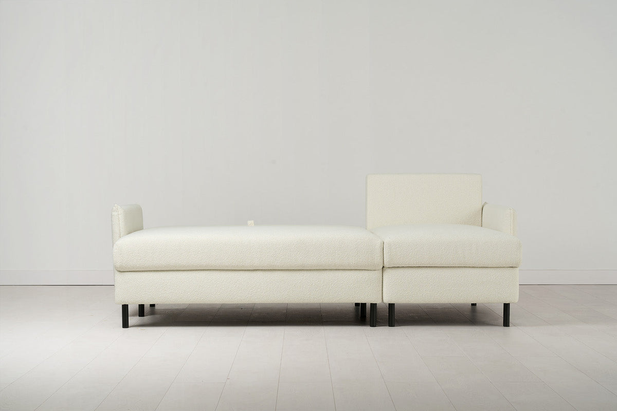 Dreisitzer-Schlafsofa Model 12 mit Chaiselongue rechts