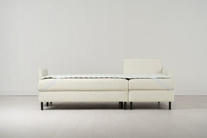 Model 12 Sofa Bed with Storage 3 Seater Right Chaise, Ivory