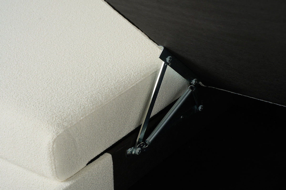 Dreisitzer-Sofa Model 12 mit Chaiselongue links