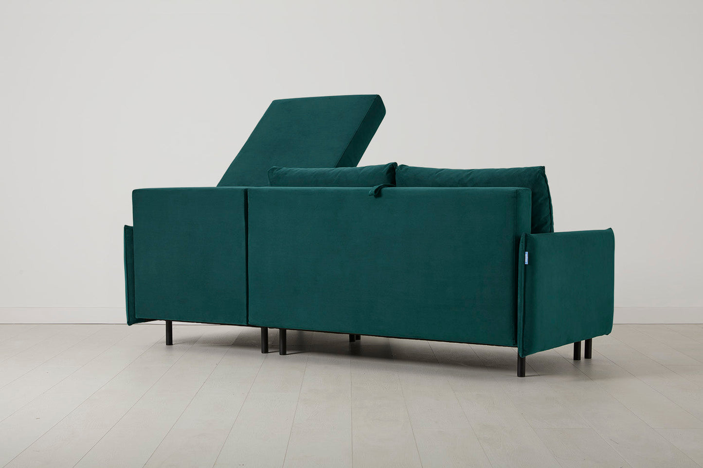 Model 12 Sofa Bed with Storage 3 Seater Right Chaise, Kingfisher