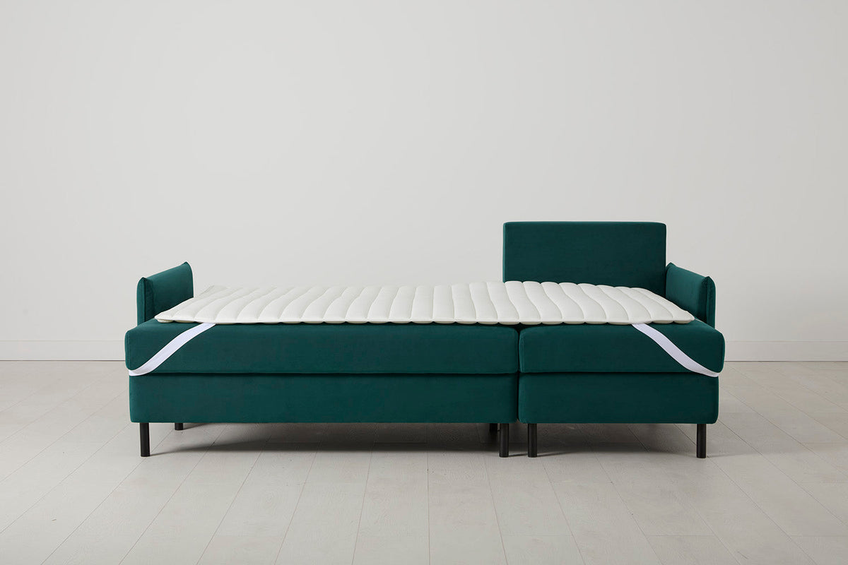 Model 12 Sofa Bed with Storage 3 Seater Right Chaise, Kingfisher