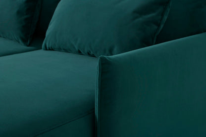 Model 12 Sofa Bed with Storage 3 Seater Right Chaise, Kingfisher