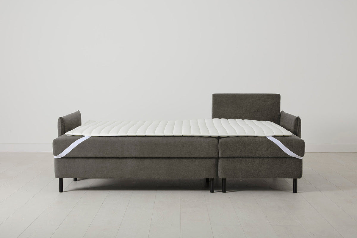 Model 12 Sofa Bed with Storage 3 Seater Right Chaise, Mink