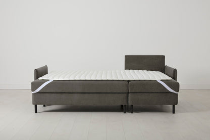 3-Seater Right Chaise Sofa Bed with Storage in grey chenille
