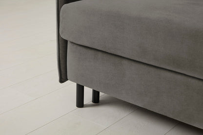 3-Seater Right Chaise Sofa Bed with Storage in grey chenille