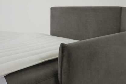 3-Seater Right Chaise Sofa Bed with Storage in grey chenille