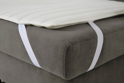 3-Seater Right Chaise Sofa Bed with Storage in grey chenille