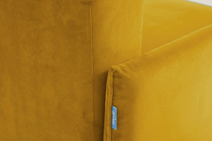 Model 12 Sofa Bed with Storage 3 Seater Right Chaise, Mustard