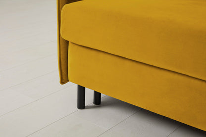 Model 12 Sofa Bed with Storage 3 Seater Right Chaise, Mustard