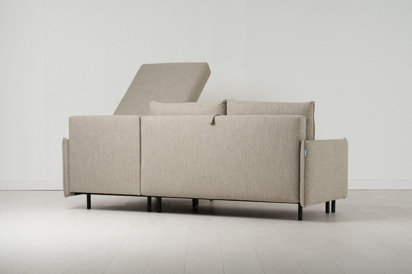 Dreisitzer-Schlafsofa Model 12 mit Chaiselongue rechts