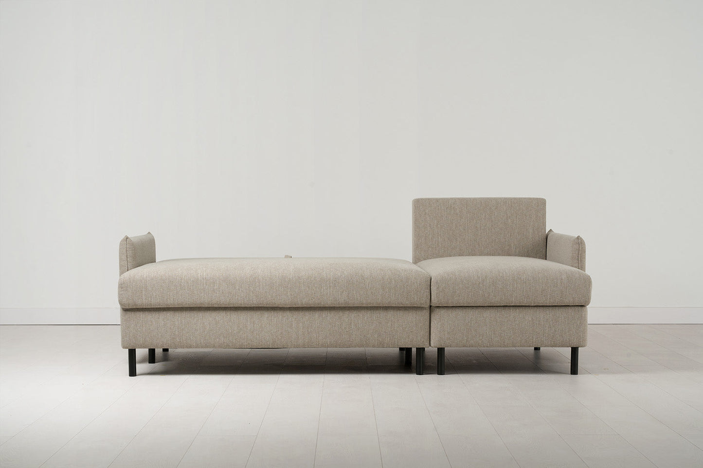 Dreisitzer-Schlafsofa Model 12 mit Chaiselongue rechts