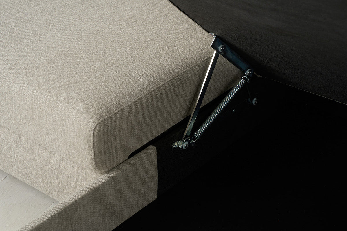 Dreisitzer-Sofa Model 12 mit Chaiselongue links