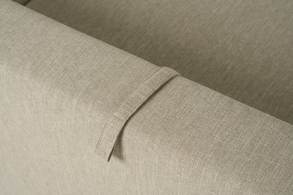 Model 12 Dreisitzer-Schlafsofa mit Chaiselongue rechts, Steingrau