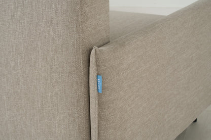 Model 12 Dreisitzer-Schlafsofa mit Chaiselongue rechts, Steingrau