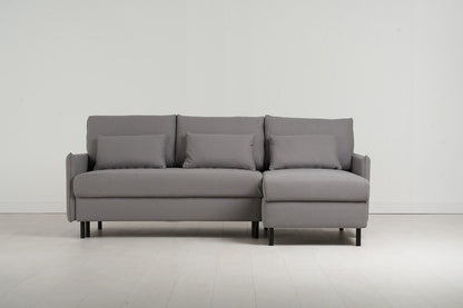 Model 12 Sofa Bed with Storage 3 Seater Right Chaise, Risso