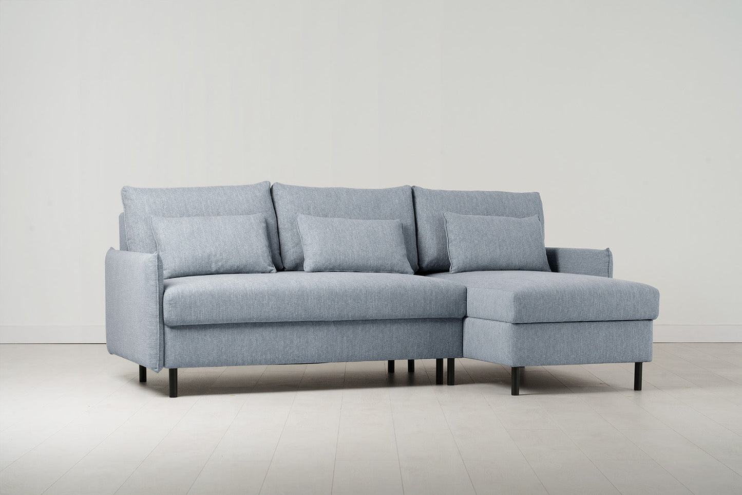Dreisitzer-Schlafsofa Model 12 mit Chaiselongue rechts
