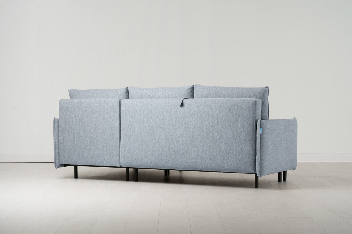 Dreisitzer-Schlafsofa Model 12 mit Chaiselongue rechts