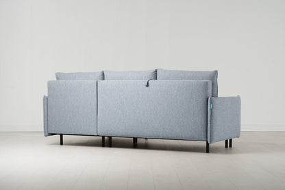 Model 12 Sofa Bed with Storage 3 Seater Right Chaise, Seaglass