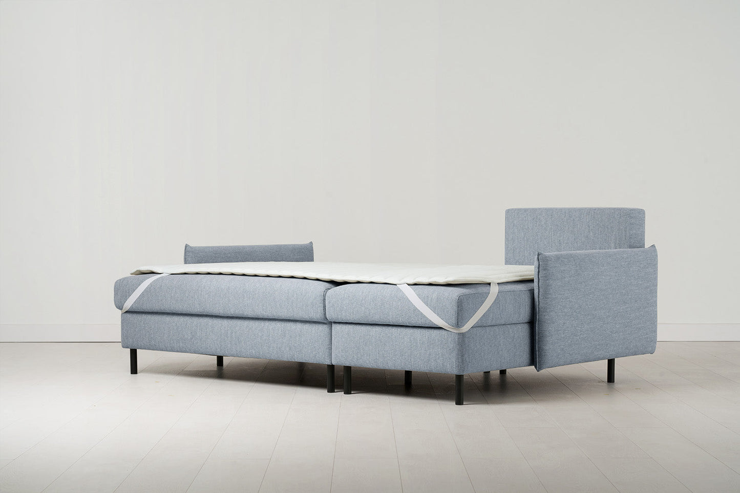 Dreisitzer-Schlafsofa Model 12 mit Chaiselongue rechts