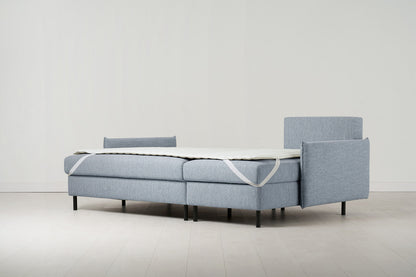 Model 12 Sofa Bed with Storage 3 Seater Right Chaise, Seaglass