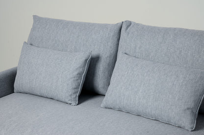 Model 12 Sofa Bed with Storage 3 Seater Right Chaise, Seaglass