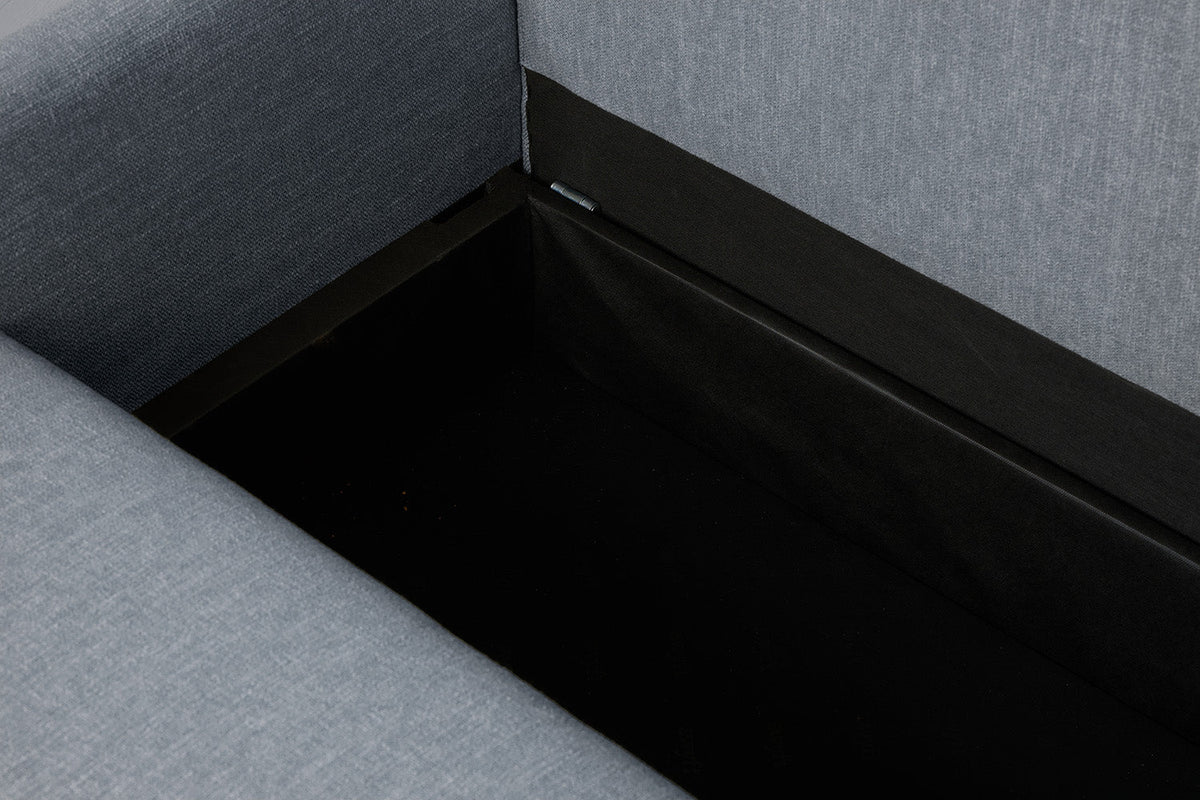 Dreisitzer-Sofa Model 12 mit Chaiselongue links