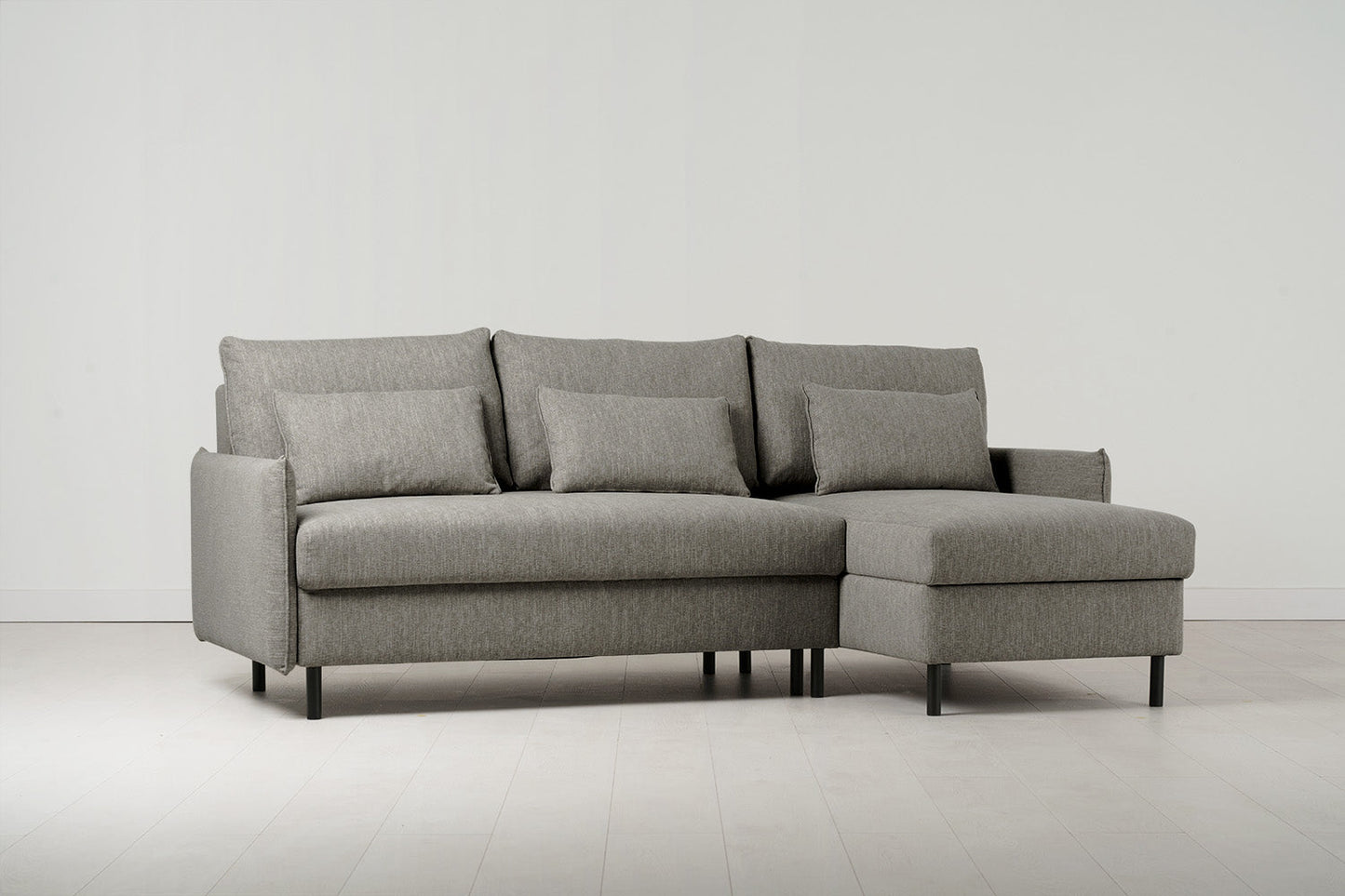 Dreisitzer-Schlafsofa Model 12 mit Chaiselongue rechts