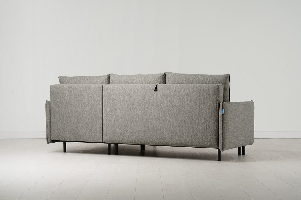 Dreisitzer-Schlafsofa Model 12 mit Chaiselongue rechts