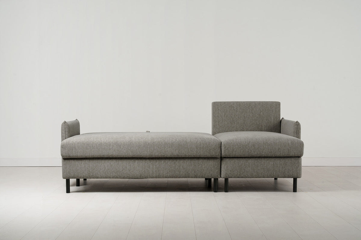Dreisitzer-Schlafsofa Model 12 mit Chaiselongue rechts