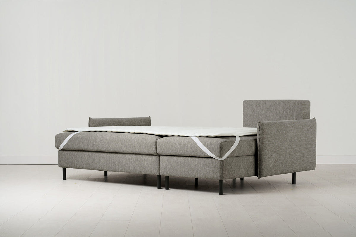 Dreisitzer-Schlafsofa Model 12 mit Chaiselongue rechts