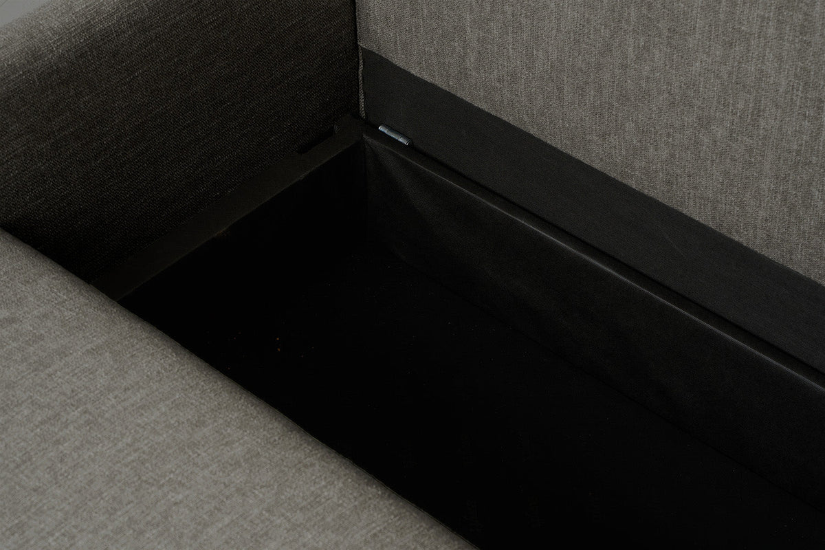 Dreisitzer-Sofa Model 12 mit Chaiselongue links