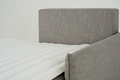 Model 12 Dreisitzer-Sofa mit Chaiselongue links, Schattengrau