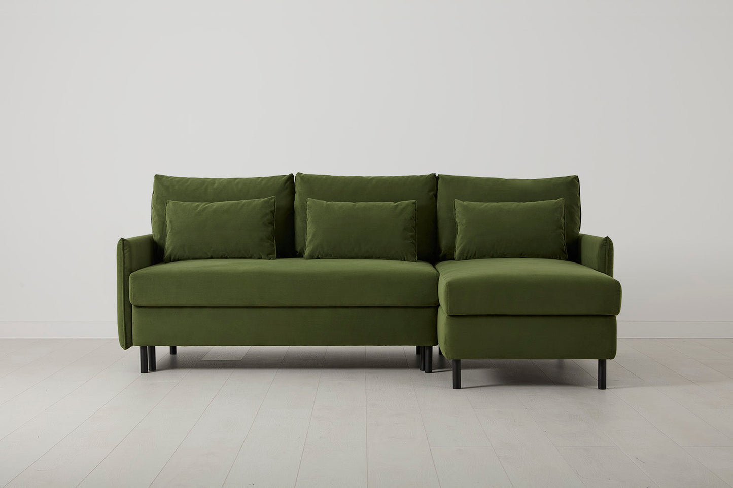 Model 12 Sofa Bed with Storage 3 Seater Right Chaise, Vine