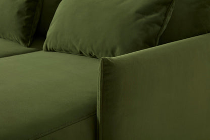 Model 12 Sofa Bed with Storage 3 Seater Right Chaise, Vine