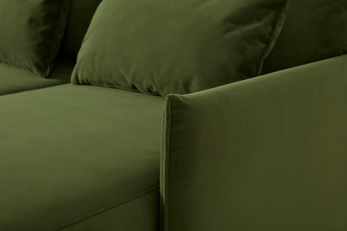 Model 12 Sofa Bed with Storage 3 Seater Left Chaise, Vine