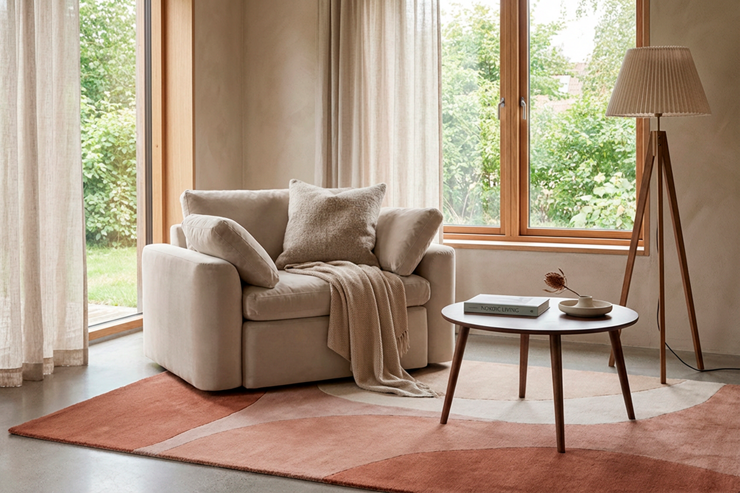 Model 13 Loveseat, Knochenweiß