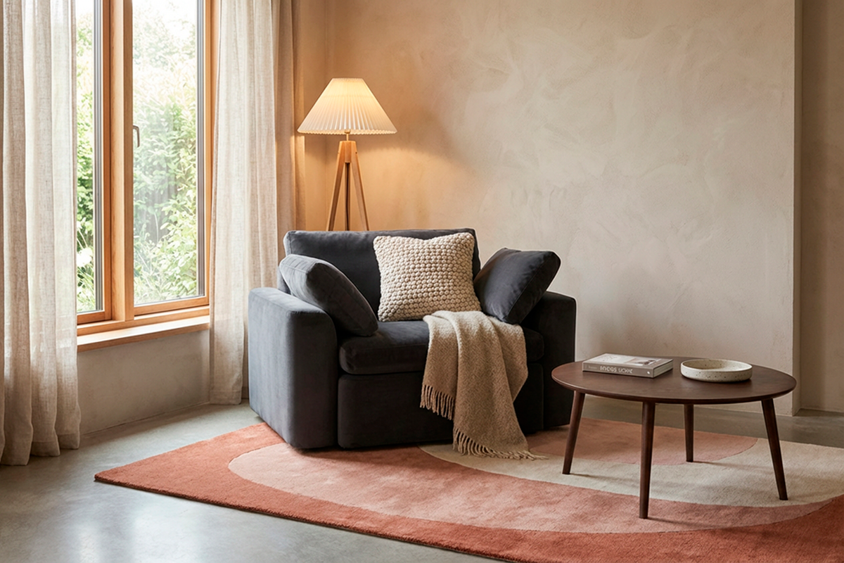 Model 13 Loveseat, Dunkelgrau
