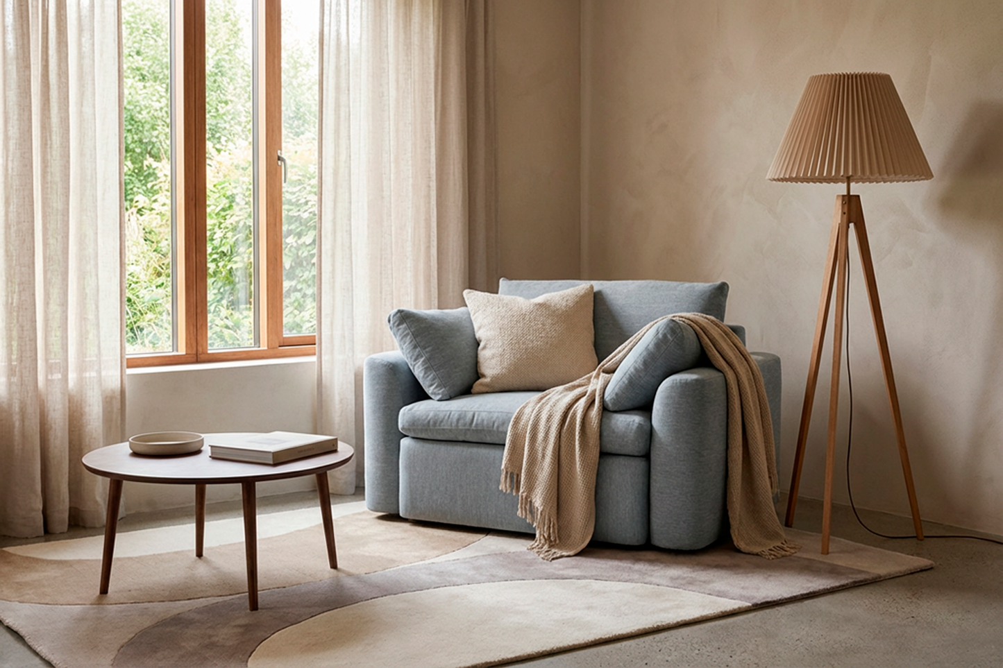 Model 13 Loveseat, Seaglass