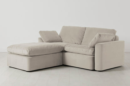 Model 13 2-Seater Left Chaise Sofa, Bone
