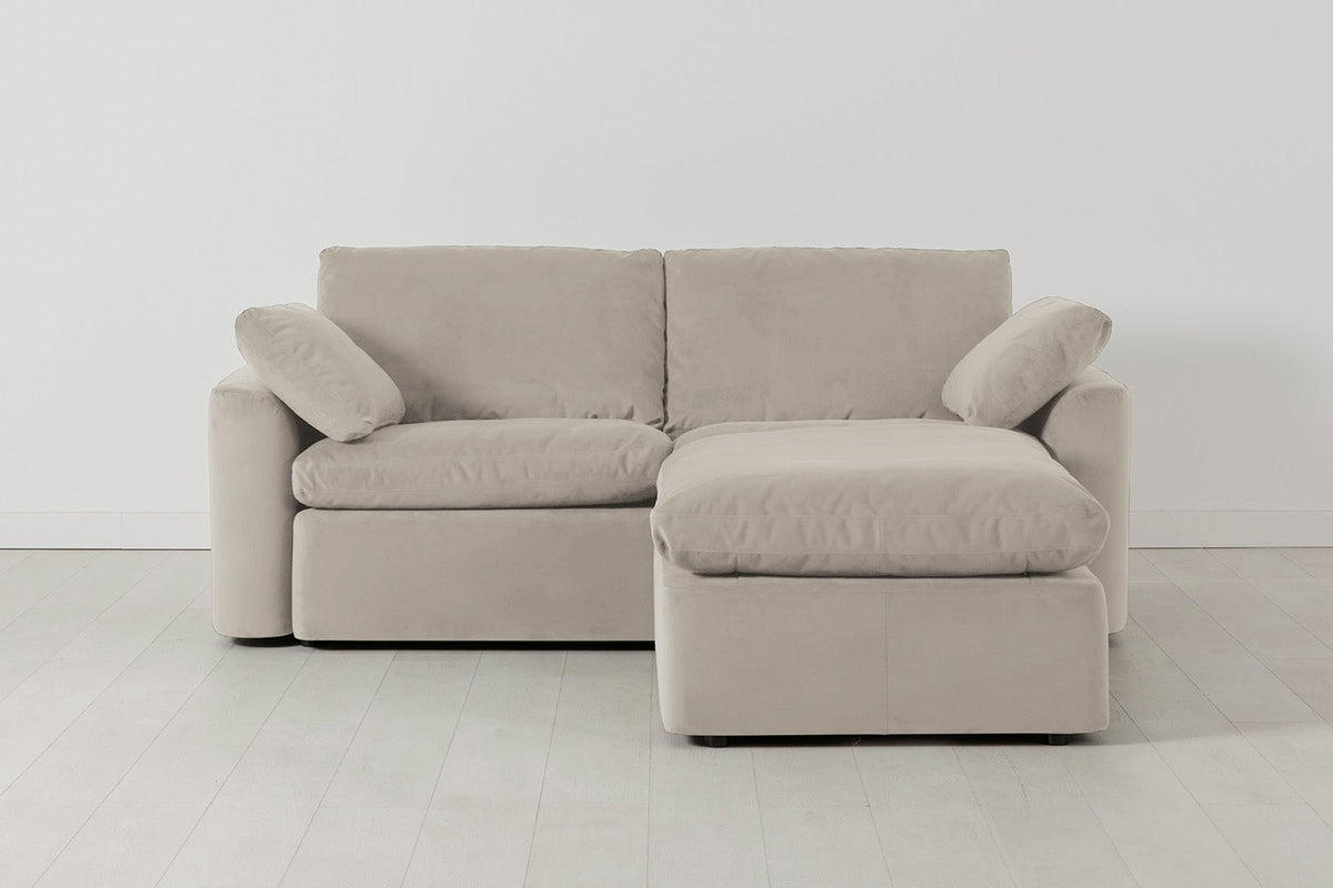 Model 13 2-Seater Right Chaise Sofa, Bone