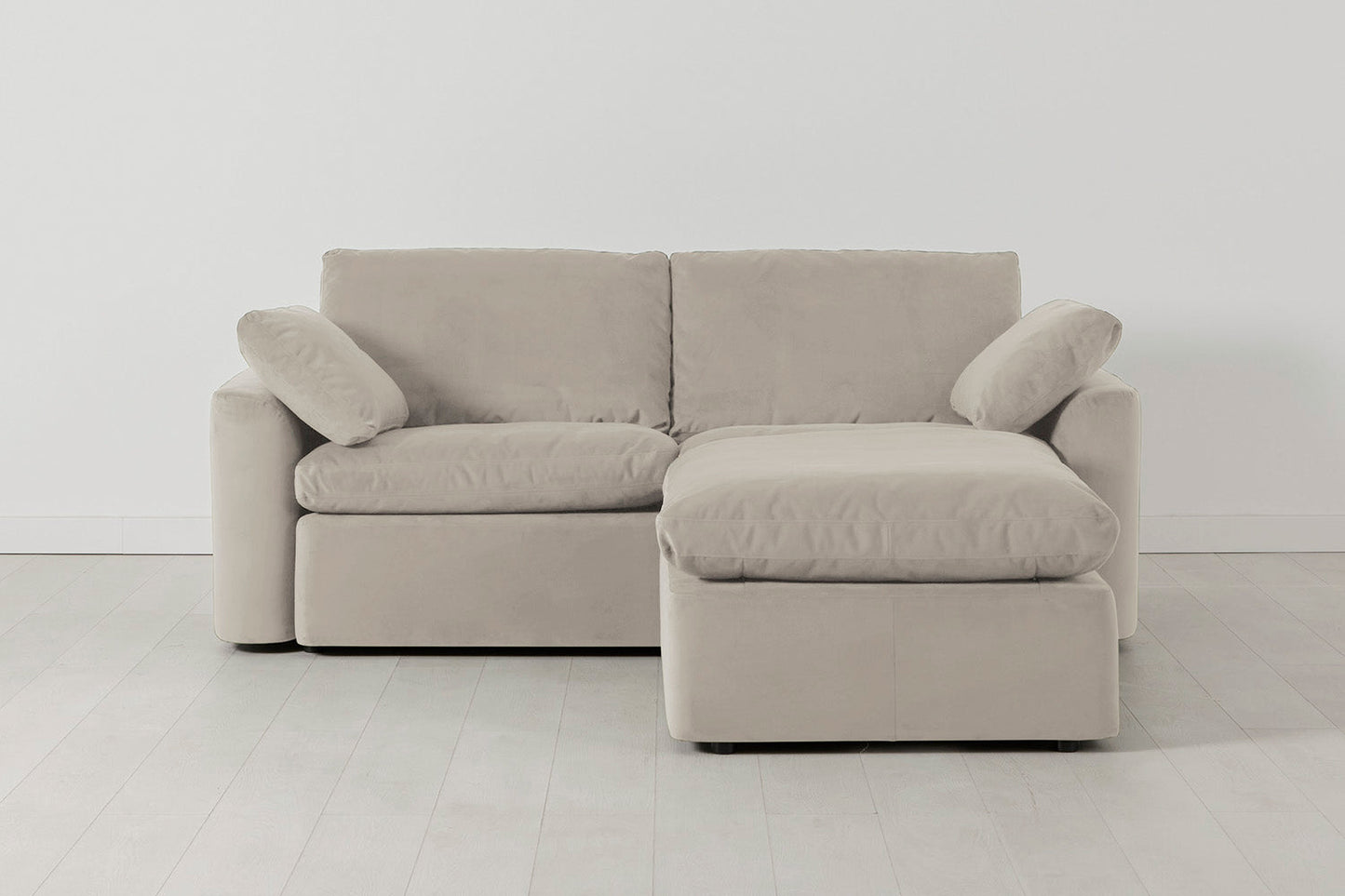 Model 13 2-Seater Right Chaise Sofa, Bone