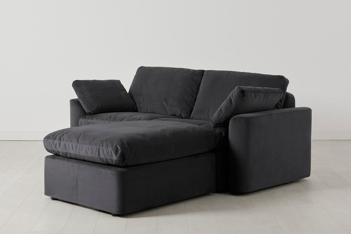 Model 13 2-Seater Right Chaise Sofa, Charcoal