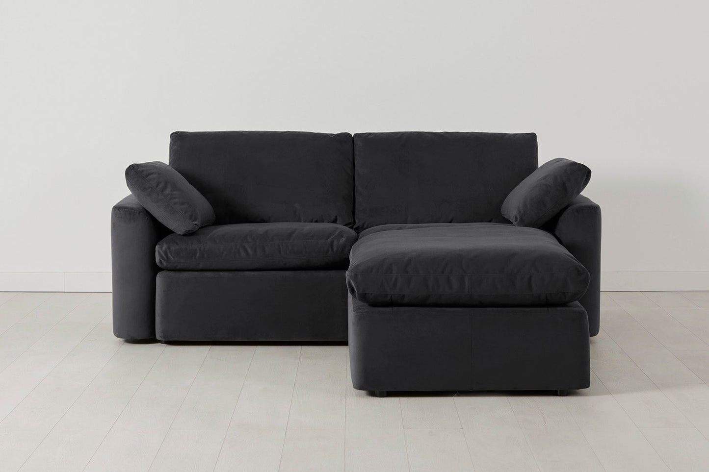 Model 13 2-Seater Right Chaise Sofa, Charcoal